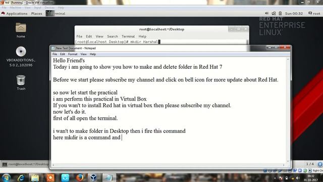 How to create and delete folder in rhel 7 смотреть онлайн