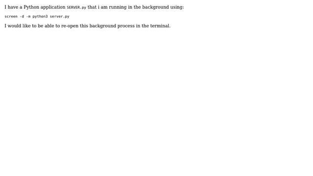 Ubuntu re-open background process in terminal смотреть онлайн