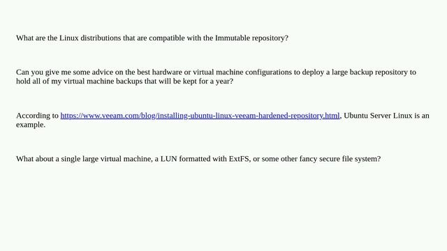 Linux immutable backup repository deployment architecture best practice? смотреть онлайн