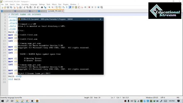 How Install the DosBox ? | How Run the Assembly Programm? Lecture 5 _ | full course _ Urdu & Hindi смотреть онлайн