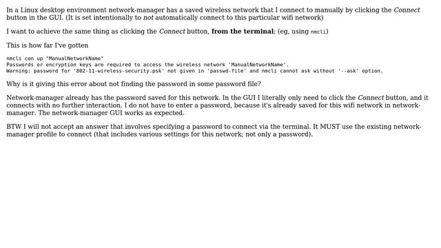 Connect to Saved Wifi Network with nmcli (network-manager command line interface) смотреть онлайн
