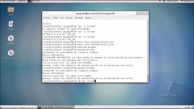 Servicio FTP en CentOS 7 смотреть онлайн