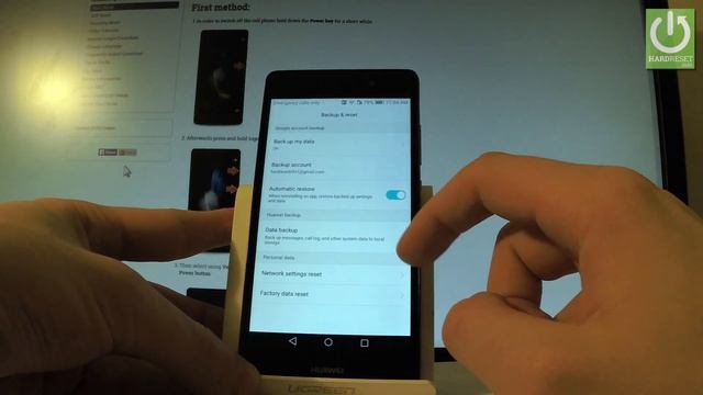 How to Reset All Network Settings in HUAWEI P8 Lite - Restore Network смотреть онлайн