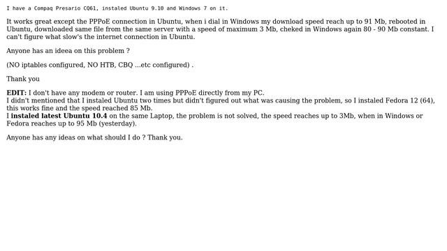 slow pppoe connection using Ubuntu 9.10 (2 Solutions!!) смотреть онлайн