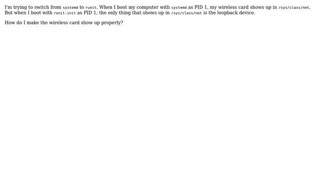 Unix & Linux: How to get network interfaces to show up without systemd? смотреть онлайн