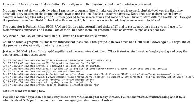 Ubuntu: Why Ubuntu LTS 16.04 suddenly shutdown? смотреть онлайн