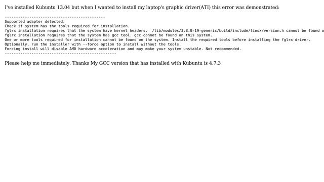 Ubuntu: Error during graphic driver installation (2 Solutions!!) смотреть онлайн