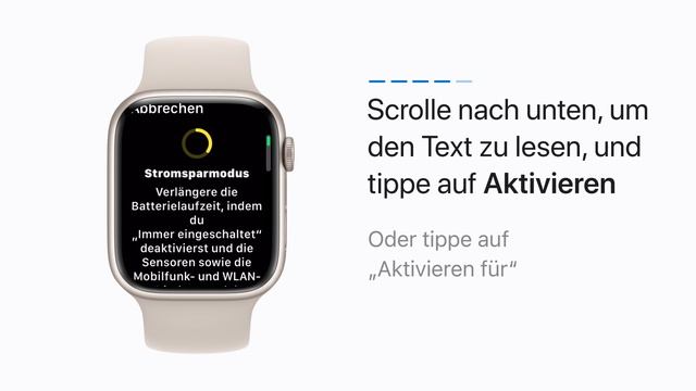 So aktivierst du den Stromsparmodus auf der Apple Watch | Apple Support смотреть онлайн