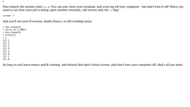 How to keep an `screen` going with emacs? If I kill the buffer with emacs, do I kill the process? смотреть онлайн