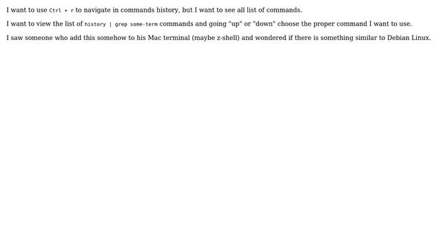 Unix & Linux: Debian terminal - how can navigate from history list? смотреть онлайн
