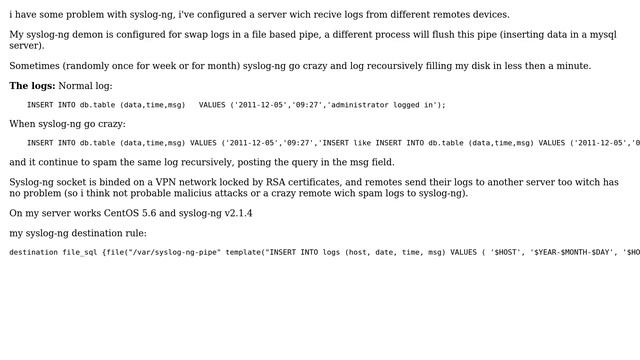 DevOps & SysAdmins: Syslog-ng fulls disk with recursive logs смотреть онлайн