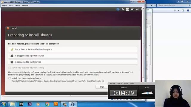 Tutorial Instalasi Linux Ubuntu menggunakan VirtualBox смотреть онлайн