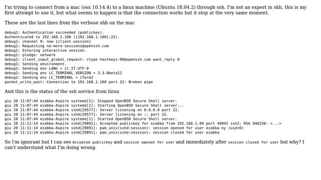 ssh can't connect and I can't understand why смотреть онлайн