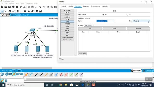 How to configuration for DHCP DNS WEB MAIL Server смотреть онлайн