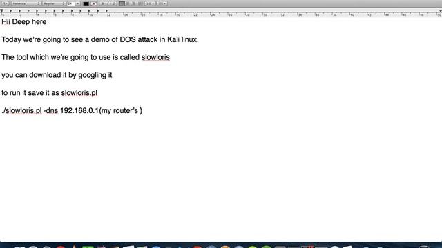 DOS attack in Kali linux 2 смотреть онлайн
