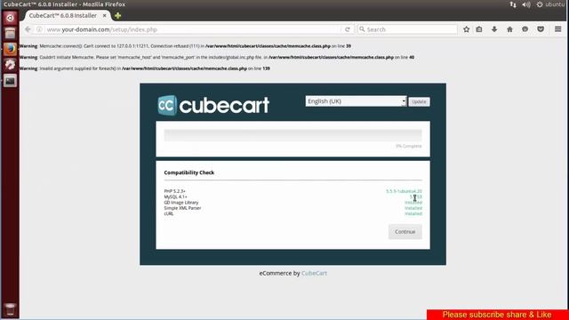 How To install CUBECART in ubuntu Linux смотреть онлайн