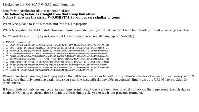 How to interpret TCP/ip fingerprint when scanning for OS? (2 Solutions!!) смотреть онлайн