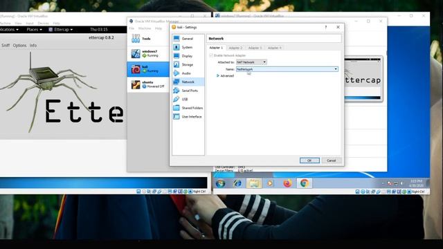 SNIFFING ATTACK USING ETTERCAP ( MAN IN THE MIDDLE ATTACK) смотреть онлайн