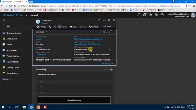 How to publish your websites using Microsoft Azure & FileZilla Client смотреть онлайн