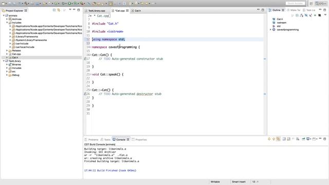 C++Tutorial for Beginners 78 Static Creating Libraries смотреть онлайн