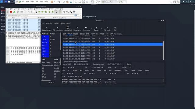Practica 3.1: Yersinia DHCP starvation смотреть онлайн