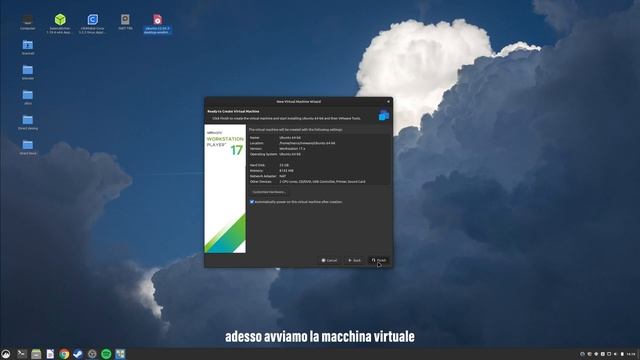 Creare una macchina virtuale di UBUNTU in linux | VMware workstation 17 смотреть онлайн