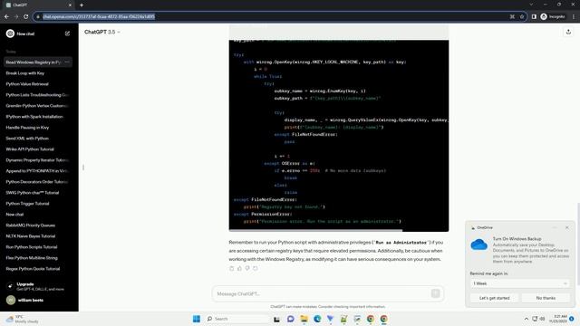 Reading windows registry using python смотреть онлайн