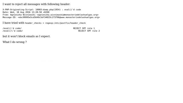 DevOps & SysAdmins: Header Check Postfix смотреть онлайн