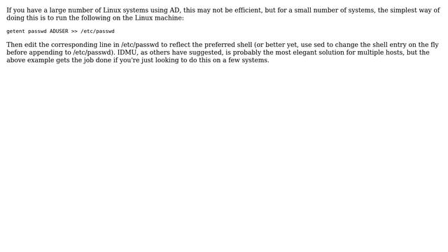 DevOps & SysAdmins: Override template shell on linux system in Active Directory domain? смотреть онлайн
