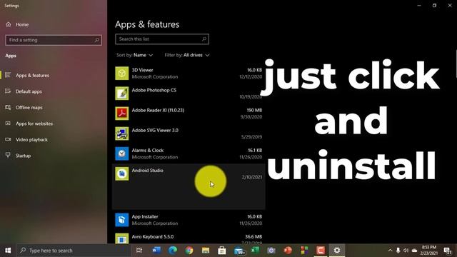 How to Uninstall Apps on Windows 10 || Uninstall App Windows 10 || Remove Apps in pc смотреть онлайн