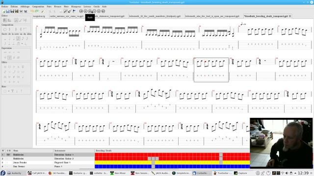 Bloodbath / Breeding death played on Fedora / Guitarix / TuxGuitar смотреть онлайн