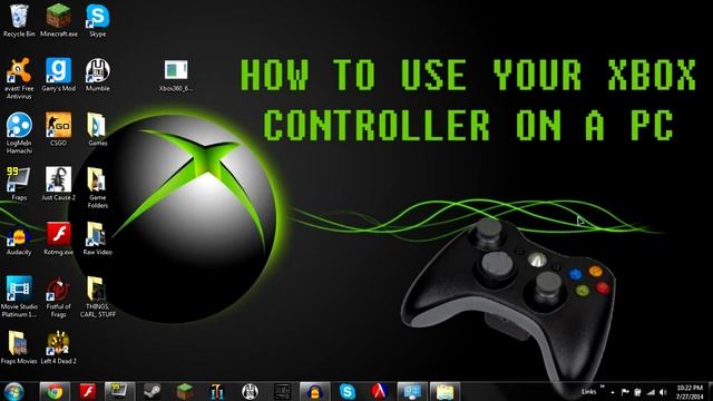How To Use Xbox Controller On Computer -Gaming Tutorial- смотреть онлайн