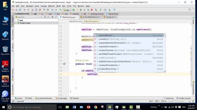 Android Bangla Tutorial 2.33 : BackPressed with WebView | WebView (part-3) смотреть онлайн