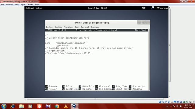 langkah-langkah konfigurasi dns server , dan install bind9 pada debian 7 смотреть онлайн