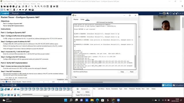 Packet Tracer - Configure Dynamic NAT смотреть онлайн