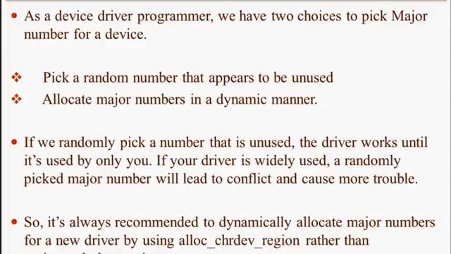 Linux Device Drivers - Allocating Device Numbers смотреть онлайн