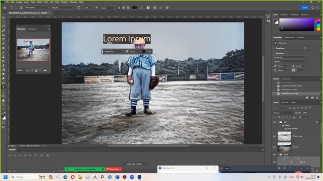 15 03 24 Кук Дніпро ДФН Photoshop продовження роботи з корекцією шарів додання тексту смотреть онлайн