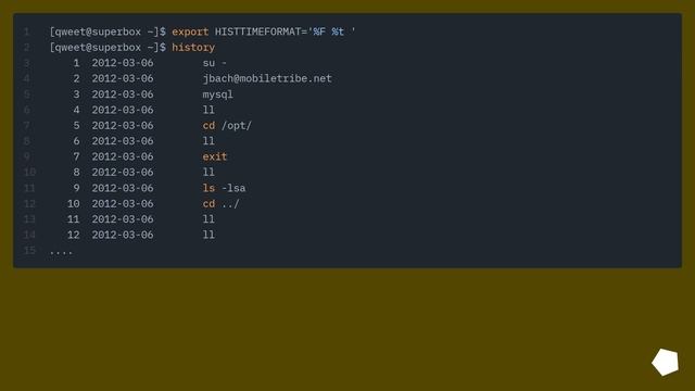Retrieve Linux command line history by date смотреть онлайн