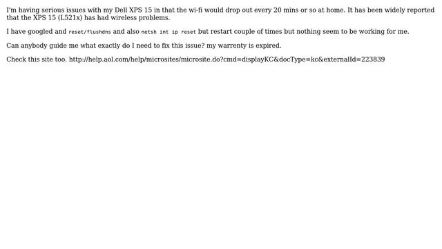 Unix & Linux: Dell XPS 15 in that the wi-fi would drop out every 20 mins смотреть онлайн