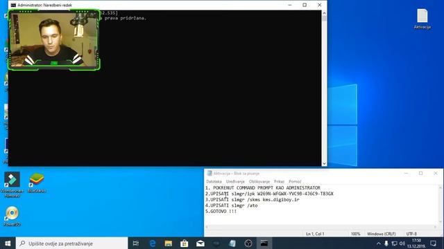 KAKO AKTIVIRATI WINDOWS 10 / 100% Radi // 2019 смотреть онлайн