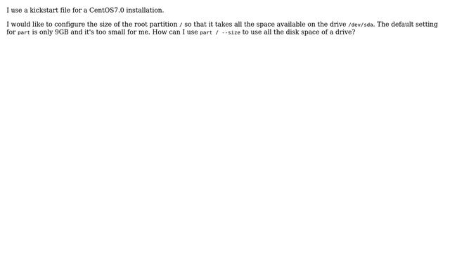 Unix & Linux: Customizing CentOS7.0 - partition size смотреть онлайн
