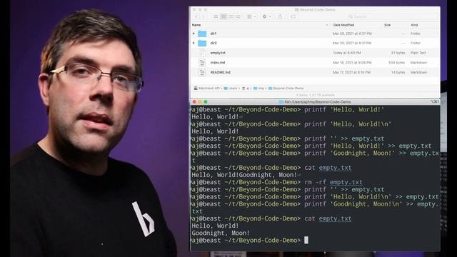 Beyond Code Live 006.c Bash printf: don't use echo! смотреть онлайн