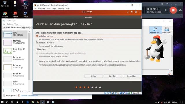 Part #2 Install Ubuntu 18 04 LTS On Virtualbox (Bahasa Indonesia) Easy смотреть онлайн