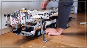 Lego Technic Liebherr LTM 11200 Crane Boom test MOC by Jeroen Ottens