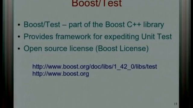 Reducing bugs with Boost/Test смотреть онлайн