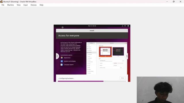 Cara mengisntall Linux Ubuntu -21.10-desktop-amd64 di Oracle VM VirtualBox ! смотреть онлайн