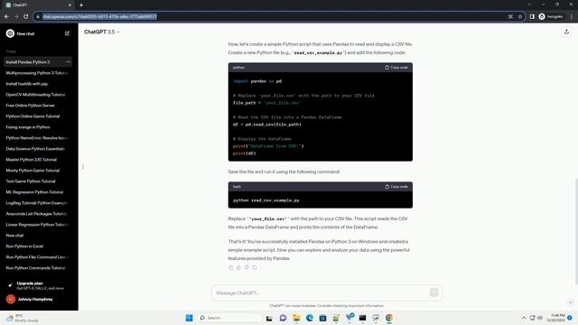 pip install pandas python 3 windows смотреть онлайн