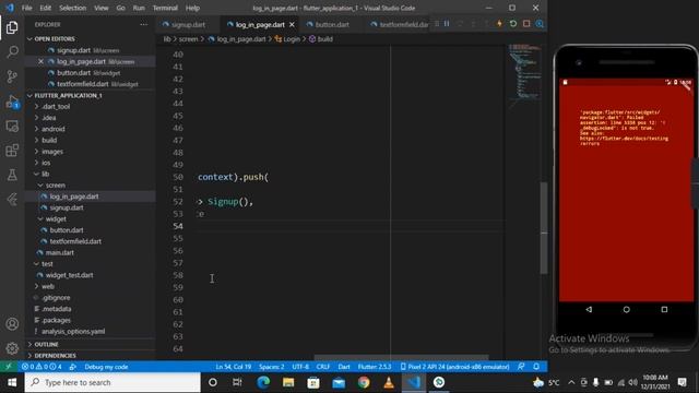 Flutter UI - Login and Sign up @flutter app developer смотреть онлайн