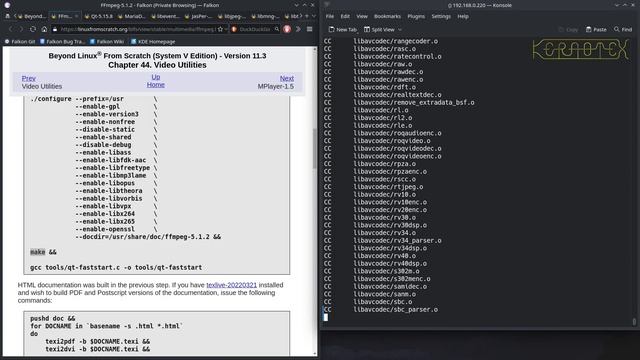 12. MythTV Dependencies: Qt Dependencies part 3: FFmpeg - How to build MythTV on Linux From Scratch смотреть онлайн