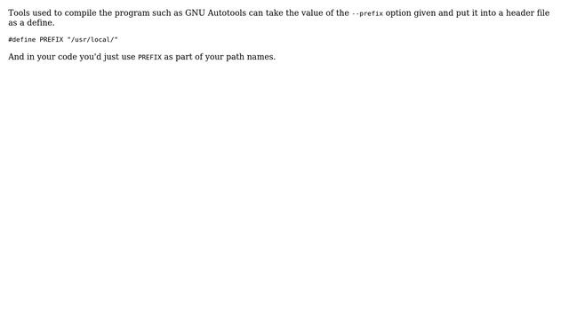 Unix & Linux: How do idiomatic Unix programs detect what prefix they are installed under? смотреть онлайн